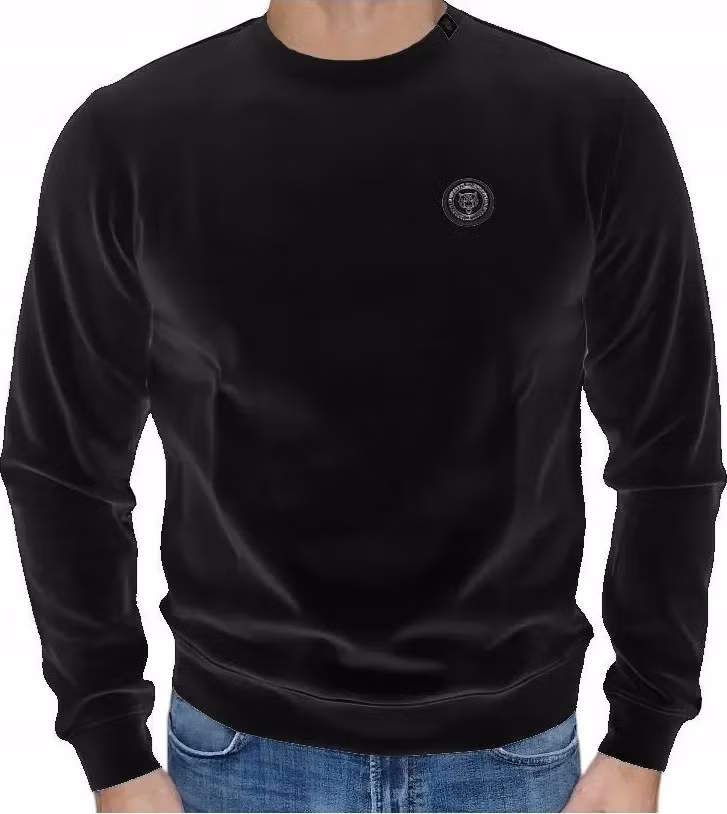 Plein Sport Black Cotton Sweatshirt
