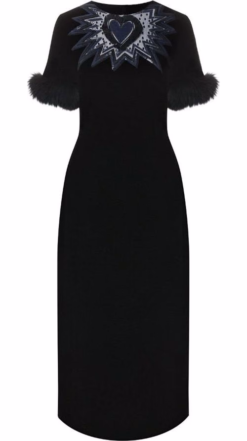 Fendi Black Viscose Casual Dress