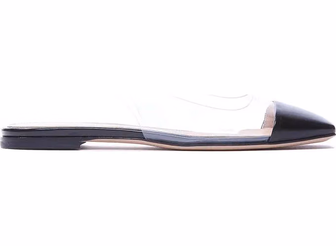 Gianvito Rossi Black Plexiglass Ballet Flats
