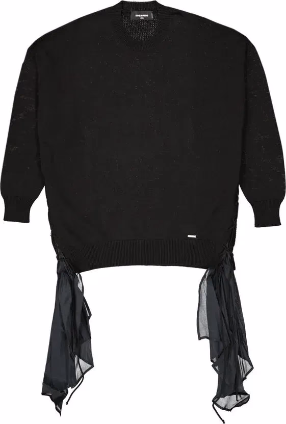 Dsquared² Black Cotton Sweatshirt