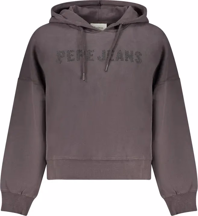 Pepe Jeans Black Cotton Women Sweatshirt