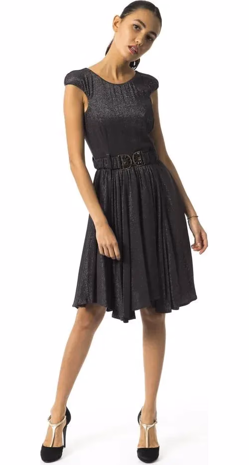 BYBLOS Gray Viscose Casual Dress