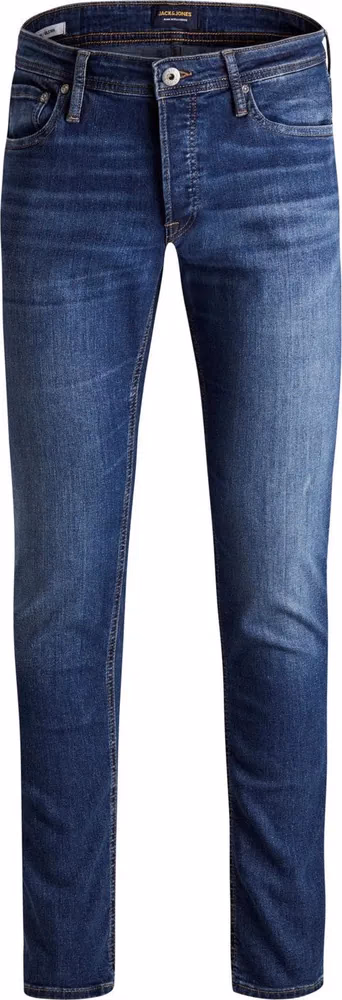 Jack Jones Blue Cotton Slim Fit Jeans