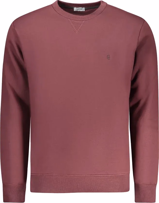 Coveri Moving Rosso Cotton Men Sweatshirt