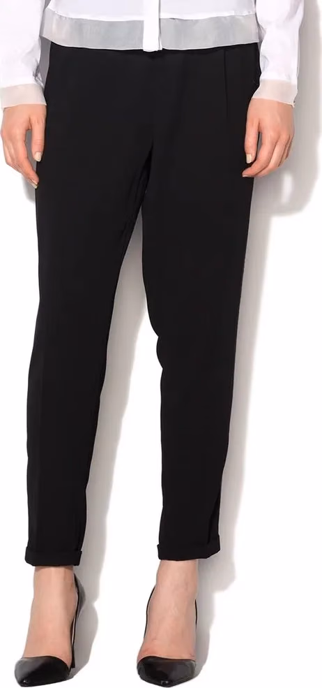 Gas Black Polyester Casual Pants