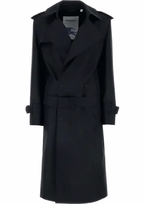 Burberry Black Polyester Coat