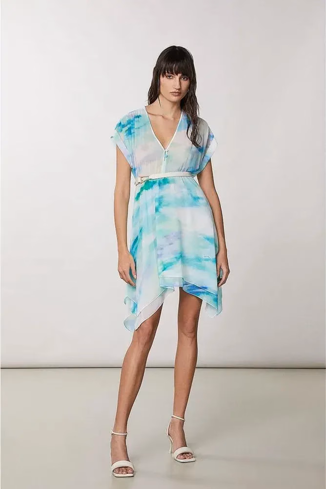 Patrizia Pepe Turquoise Polyester Casual Dress