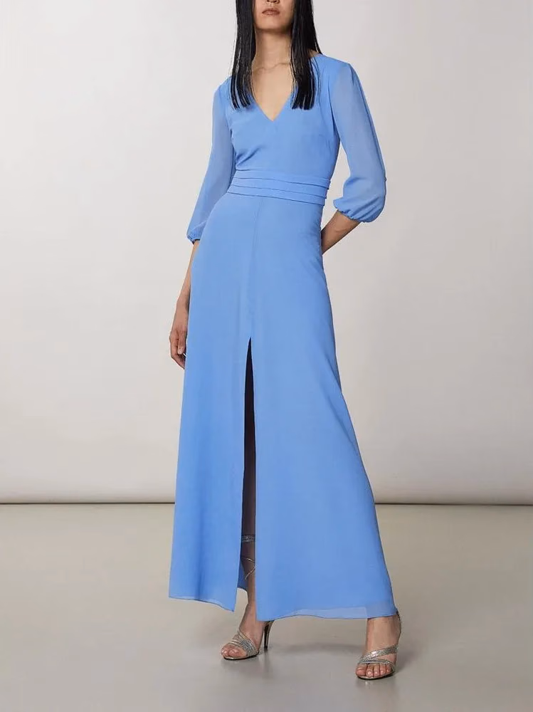 Patrizia Pepe Blue Polyester Casual Dress