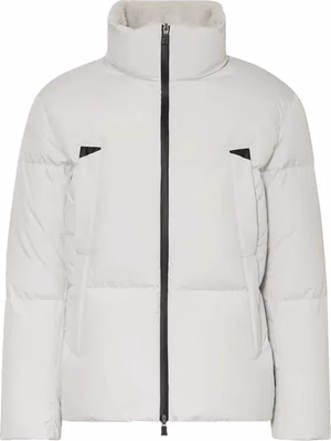 Gray Polyester Shell Jacket