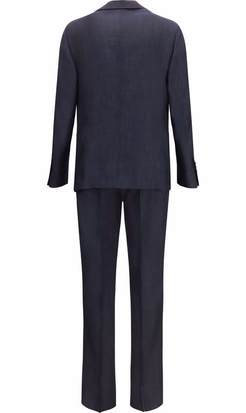 Lardini Blue Cotton Two-Piece Suit
