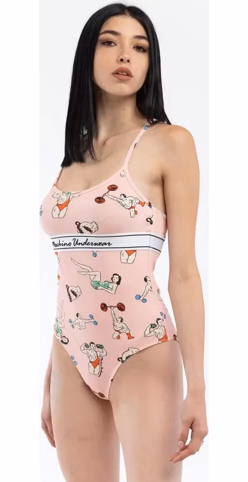Moschino Pink Cotton Bodysuit