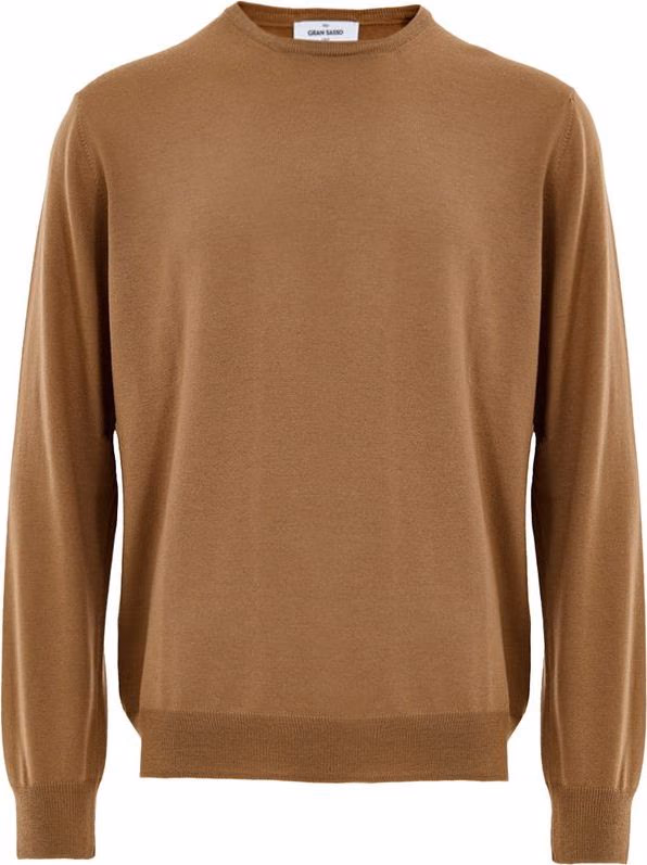Gran Sasso Brown Wool Sweatshirt