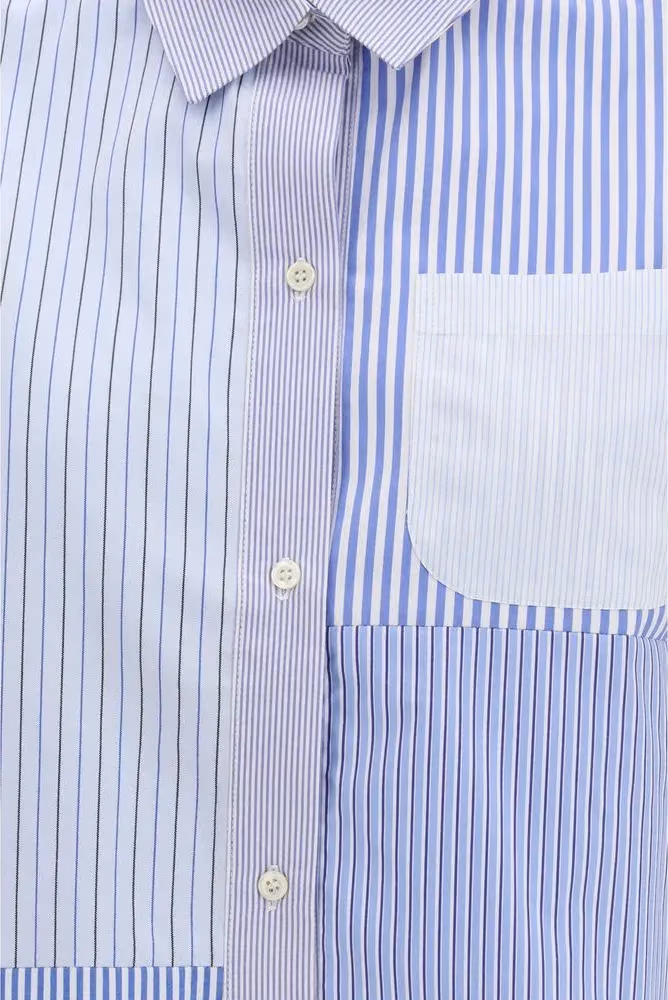 E.L.V. DENIM Blue Cotton Shirt