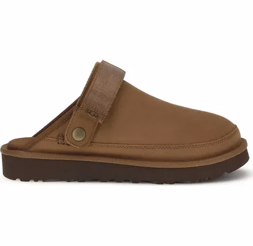 UGG Brown Calf Leather Bos Taurus Mules