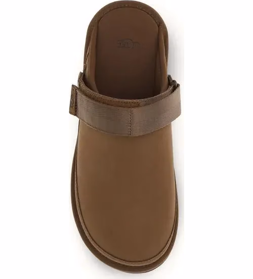 UGG Brown Calf Leather Bos Taurus Mules