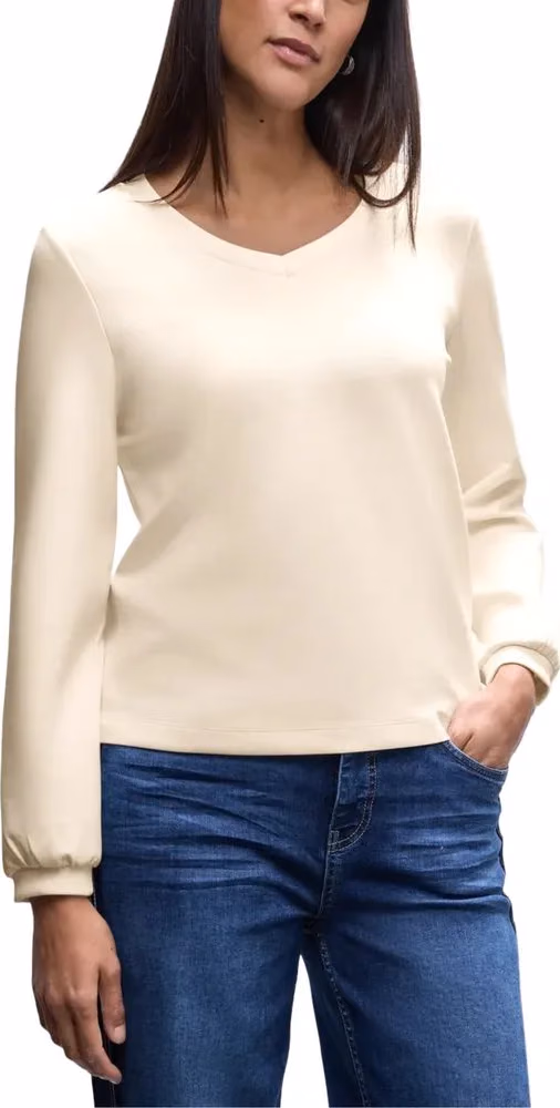 Street One Beige Modal Sweatshirt