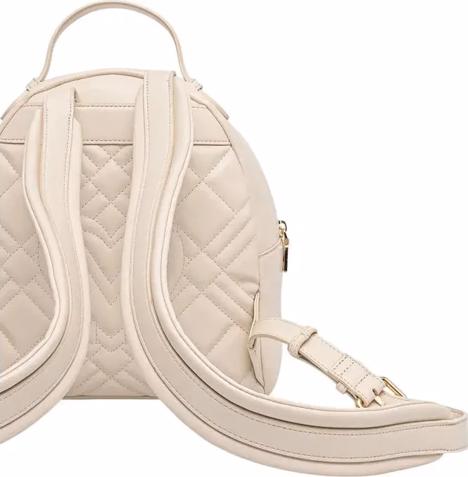 Love Moschino Beige Polyethylene Backpack