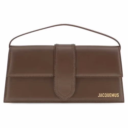 Jacquemus Brown Calf Leather Bos Taurus Shoulder Bag