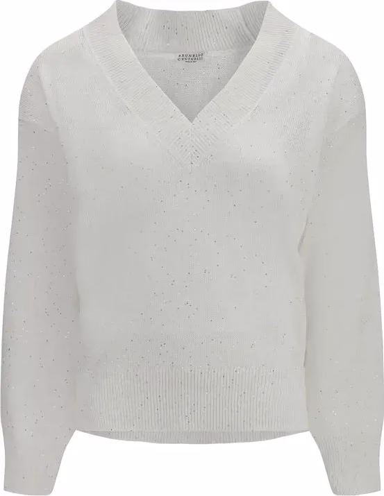 Brunello Cucinelli White Linen T-Shirt