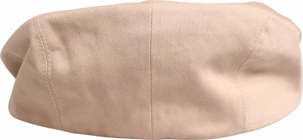 Dolce & Gabbana Men Beige Cotton Newsboy Cloth Capello Hat