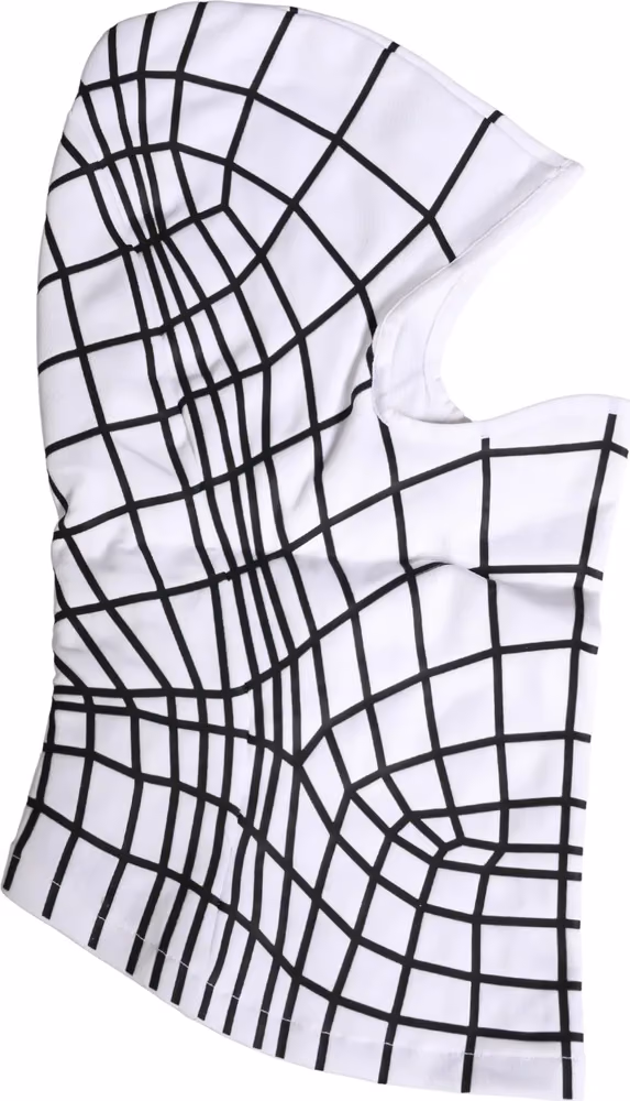 Dolce & Gabbana Men White Stripes Nylon Ski Mask Balaclava Hat