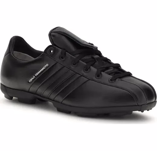 Y-3 Black Calf Leather Bos Taurus Athletic Sneakers