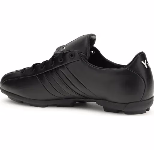 Y-3 Black Calf Leather Bos Taurus Athletic Sneakers