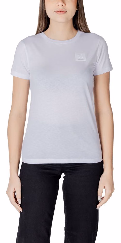 Armani Exchange White Cotton T-Shirt