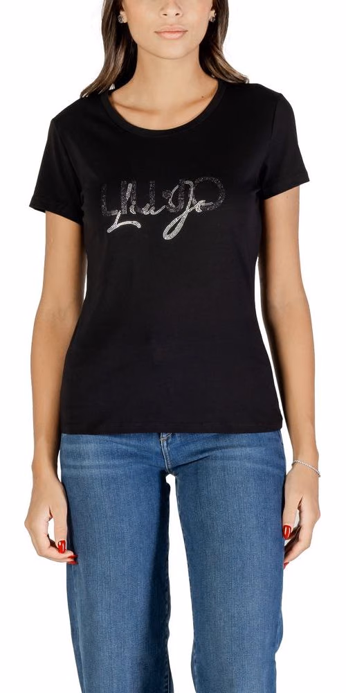Liu Jo Black Cotton T-Shirt