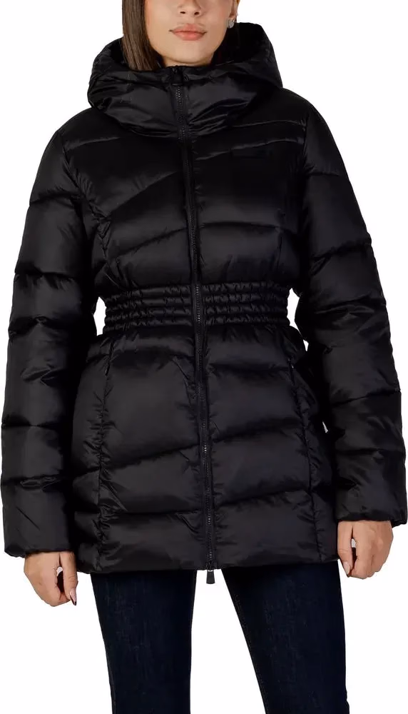 EA7 Emporio Armani Black Polyamide Bomber