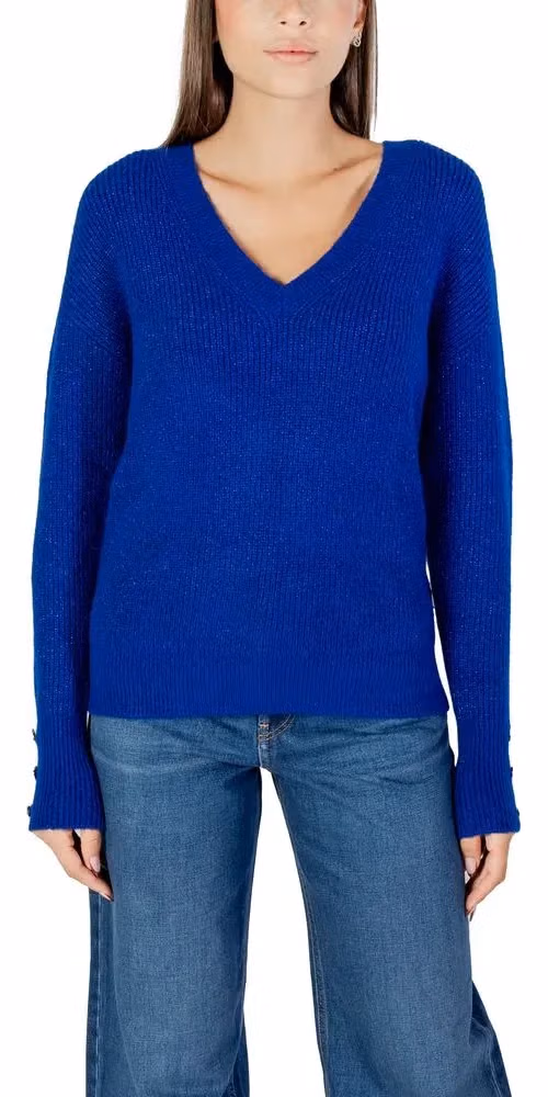 Morgan De Toi Blue Polyester Sweatshirt