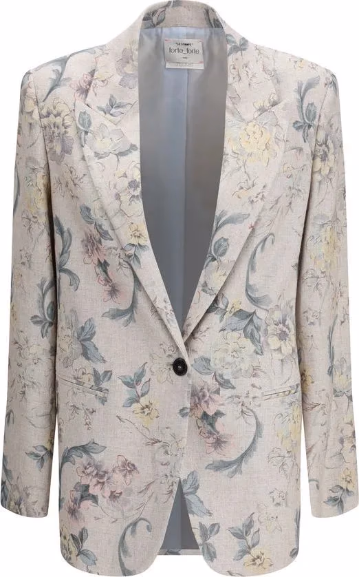 Forte_Forte Multicolor Viscose Full-Length Jacket