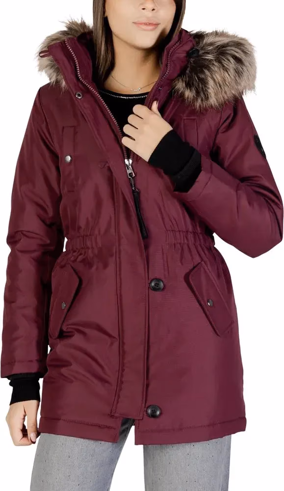 Only Bordeaux Polyester Parka