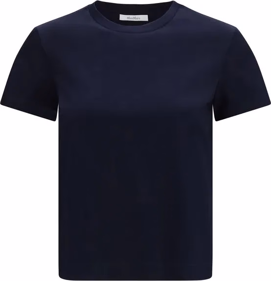 Max Mara Pure Blue Cotton T-Shirt