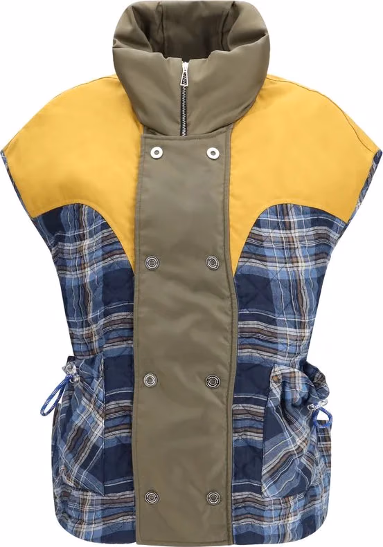 MARBELL Blue Polyamide Sleeveless Jacket