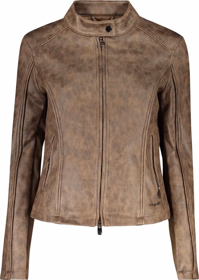 Desigual Verde Poliuretano Women Jacket