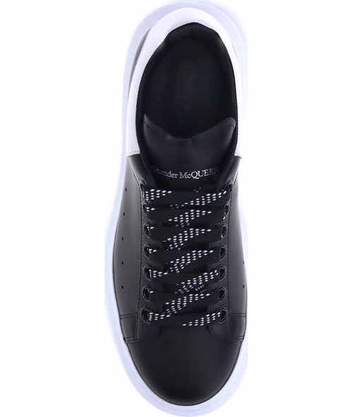 Alexander McQueen Black Calf Leather Bos Taurus Platform Sneakers