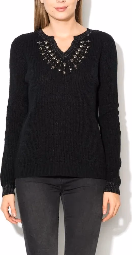Gas Black Marabou Sweatshirt