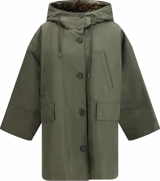 Max Mara Bicolor Cotton Trench Coat