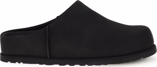 UGG Black Calf Leather Bos Taurus Mules