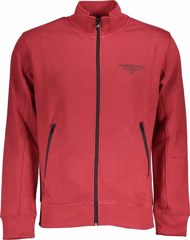 U.S. Grand Polo Red Cotton Men Sweatshirt