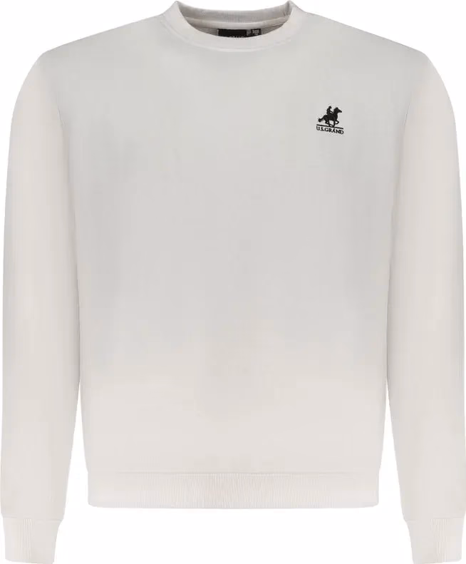 U.S. Grand Polo White Cotton Men Sweatshirt