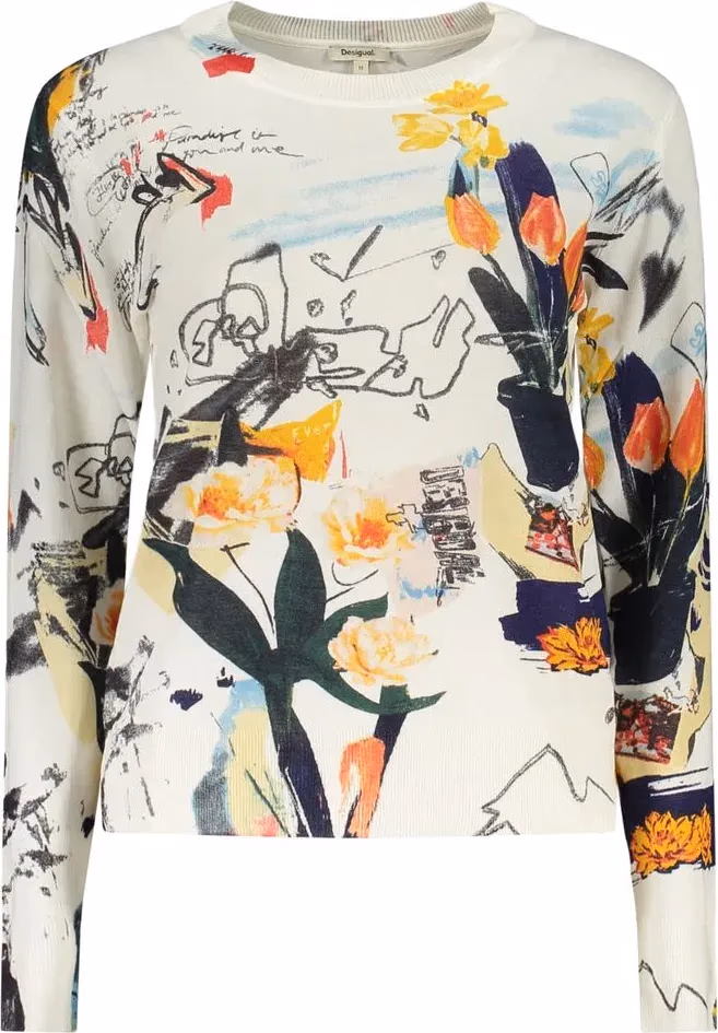 Desigual White Viscosa Women T-Shirt