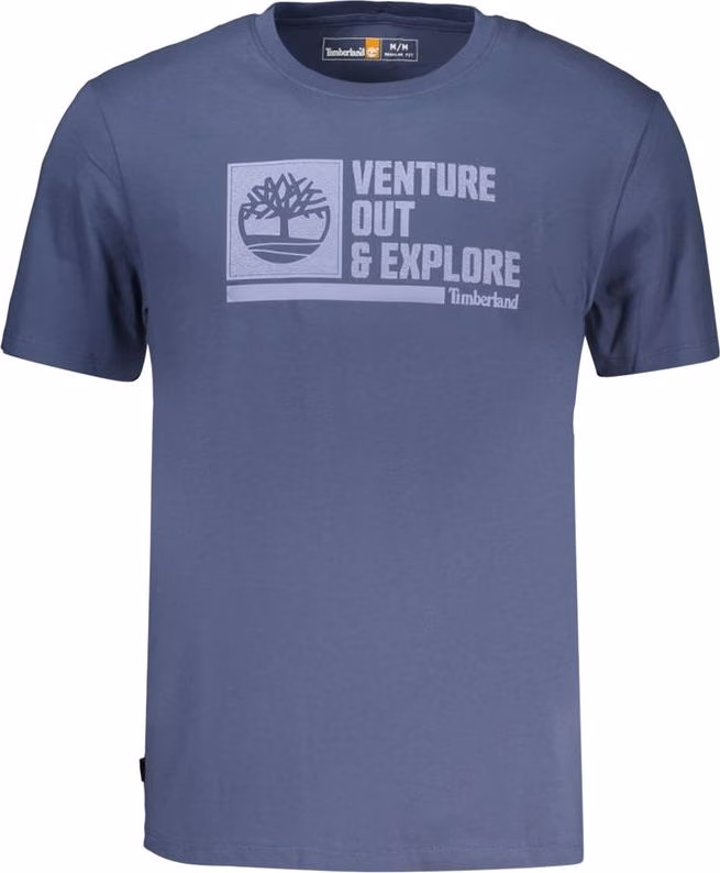 Timberland Blue Cotton Men's T-Shirt