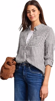 Brown Linen Blouse