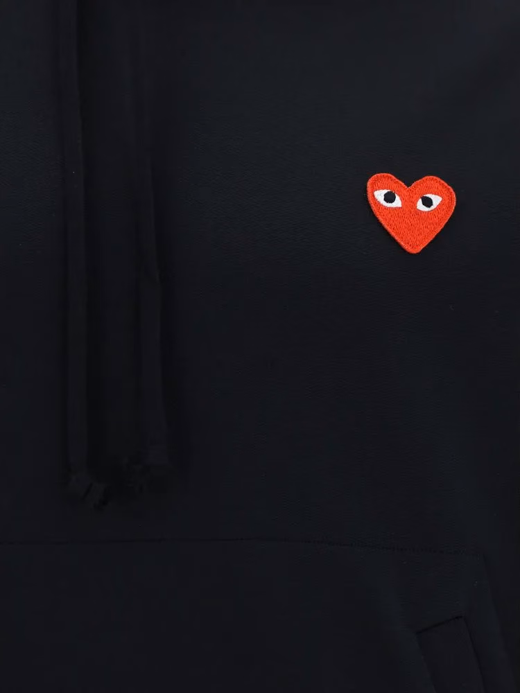 Comme Des Garçons Play Black Polyester Sweatshirt
