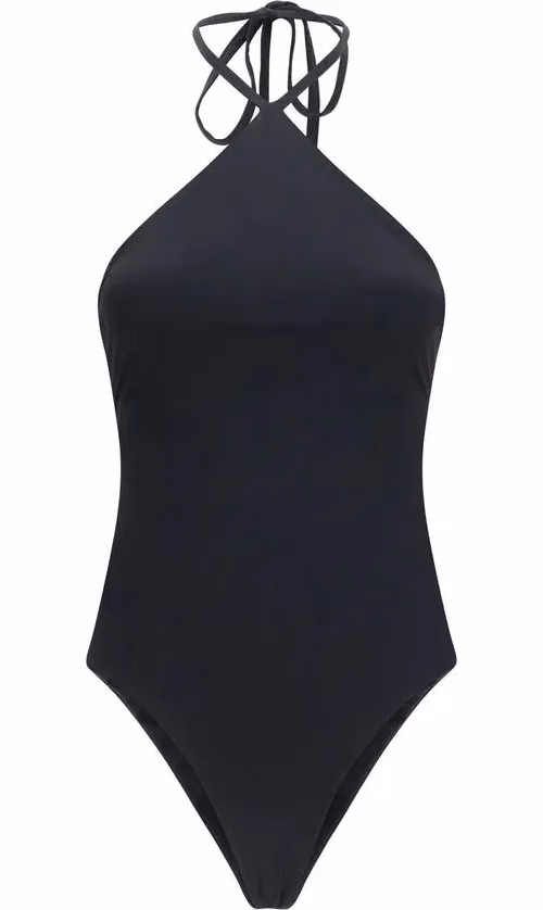 Jacquemus Black Polyamide One-Piece Swimsuit