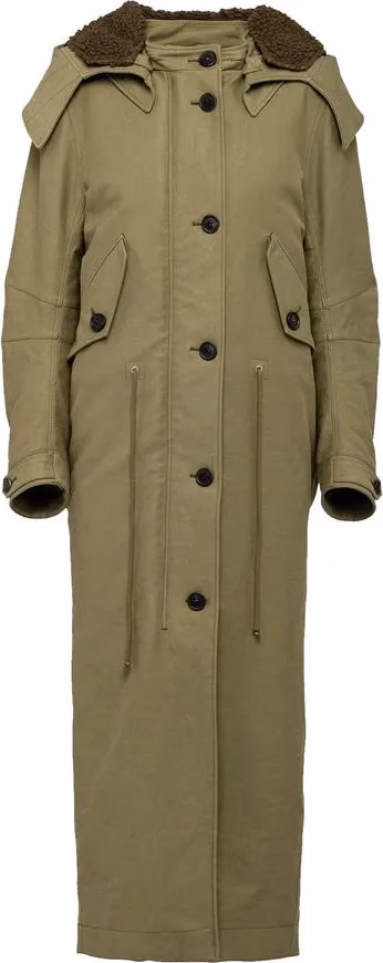Prada Bicolor Polyamide Coat