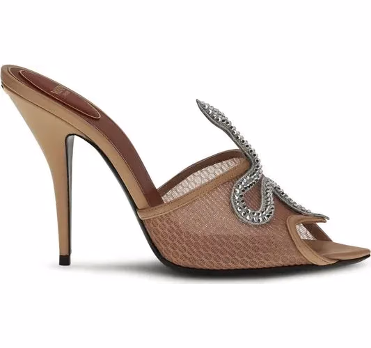 Valentino Garavani Multicolor Goatskin Stiletto Heel Sandals
