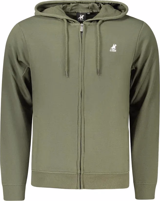 U.S. Grand Polo Green Cotton Men's Hoodie